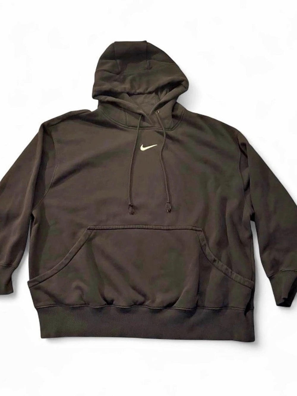 Nike Women’s Plus Size 1x Phoenix Fleece Oversized Pullover Hoodie in Black